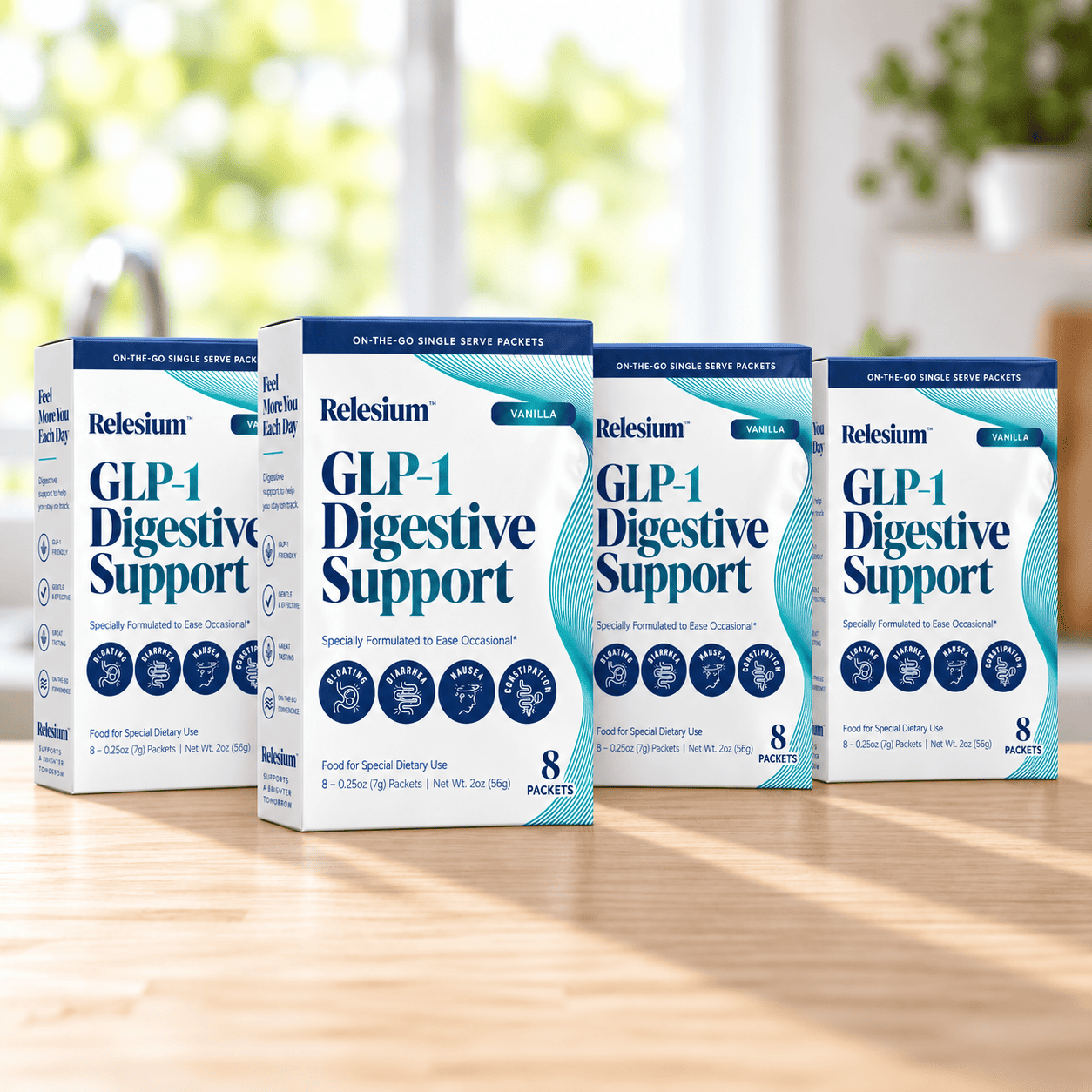 Relesium GLP-1 Digestive Support Travel Sachets