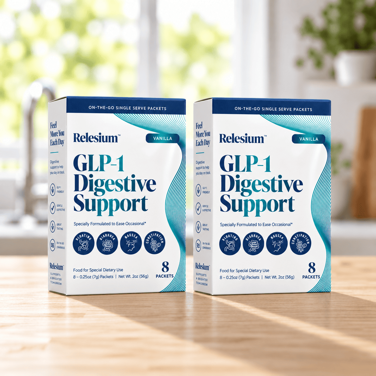 Relesium GLP-1 Digestive Support Travel Sachets